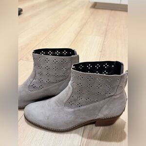 Cole Haan Jayne grey Suede Booties